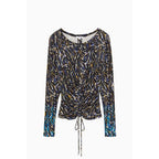 Patrizia Pepe Multicolor Polyester Long Sleeve T-Shirt