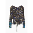 Patrizia Pepe Multicolor Polyester Long Sleeve T-Shirt