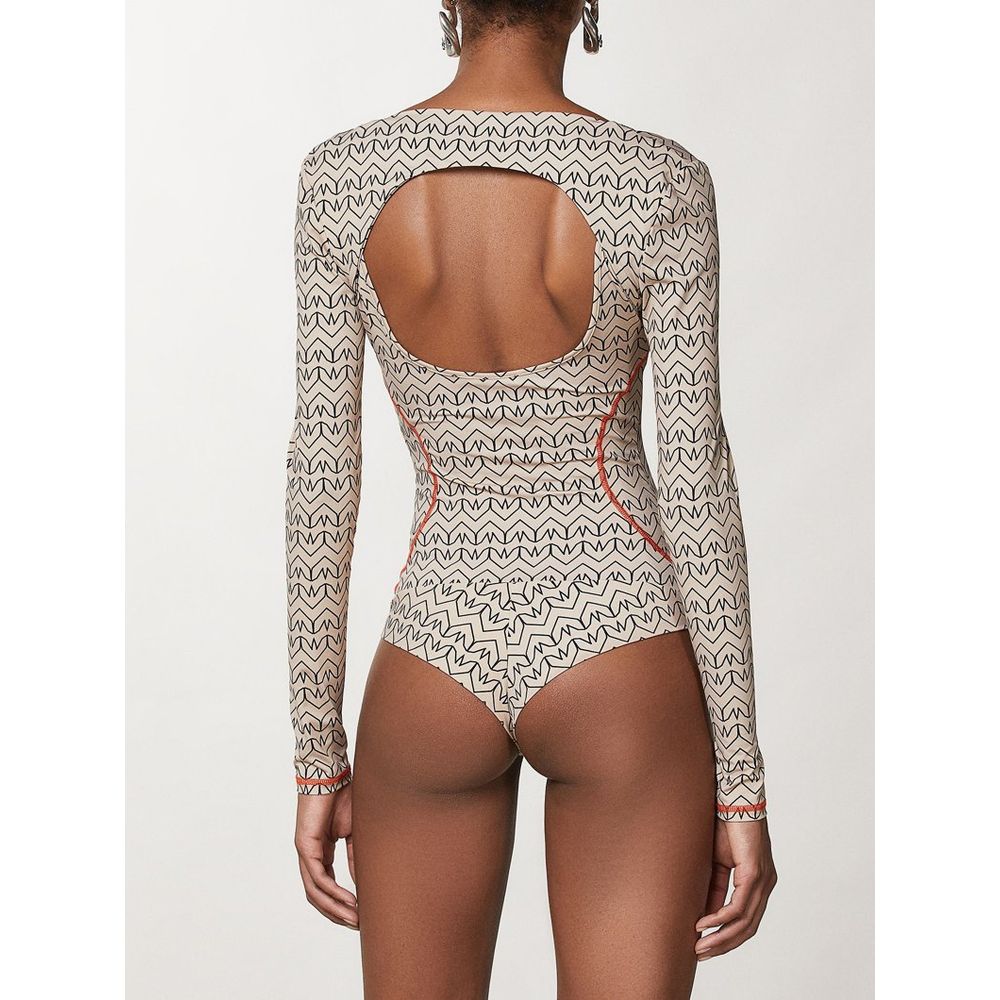 Patrizia Pepe Bicolor Polyamide Bodysuit