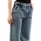 Moschino Multicolor Cotton Relaxed Fit Jeans