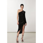 Patrizia Pepe Bicolor Polyester Cocktail Dress