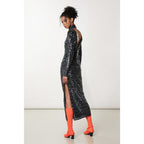 Patrizia Pepe Gold Polyamide Cocktail Dress