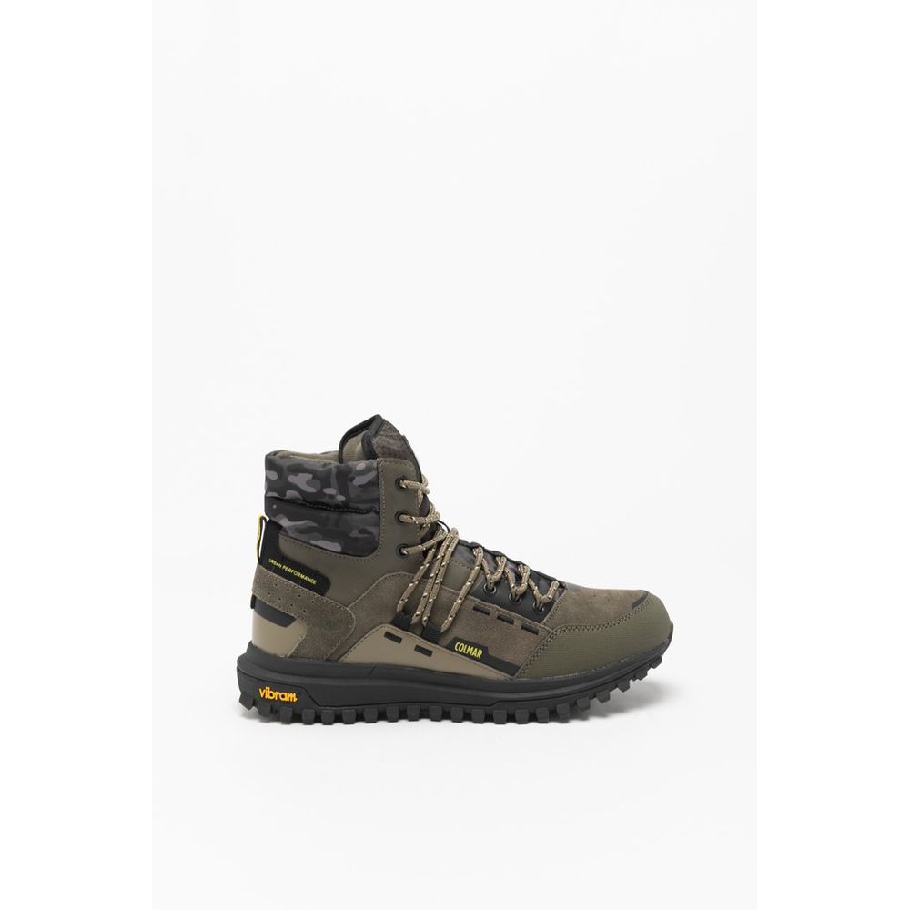 Colmar Green Leather Ankle Boots
