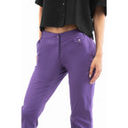 Patrizia Pepe Purple Cotton Casual Pants