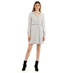 Patrizia Pepe Gray Viscose Casual Dress