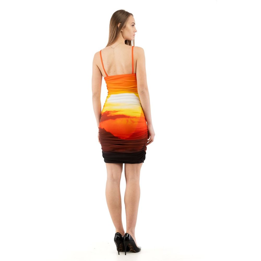 Moschino Multicolor Cotton Casual Dress