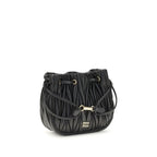 Miu Miu Black Calf Leather Bos Taurus Clutch Bag