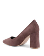 19V69 Italia Brown Fabric High Heel Pumps