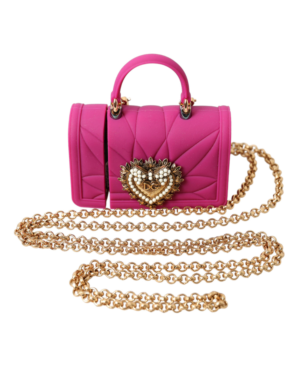 Dolce & Gabbana Gold Synthetic Airpod Holder