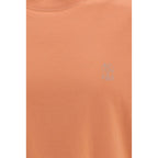 Brunello Cucinelli Orange Cotton T-Shirt