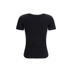 PINKO Black Cotton T-Shirt