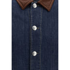 Brunello Cucinelli Blue Cotton Denim Jacket
