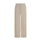 Brunello Cucinelli Beige Cotton Casual Pants