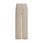 Brunello Cucinelli Beige Cotton Casual Pants