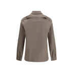 Rick Owens Brown Denim Shirt