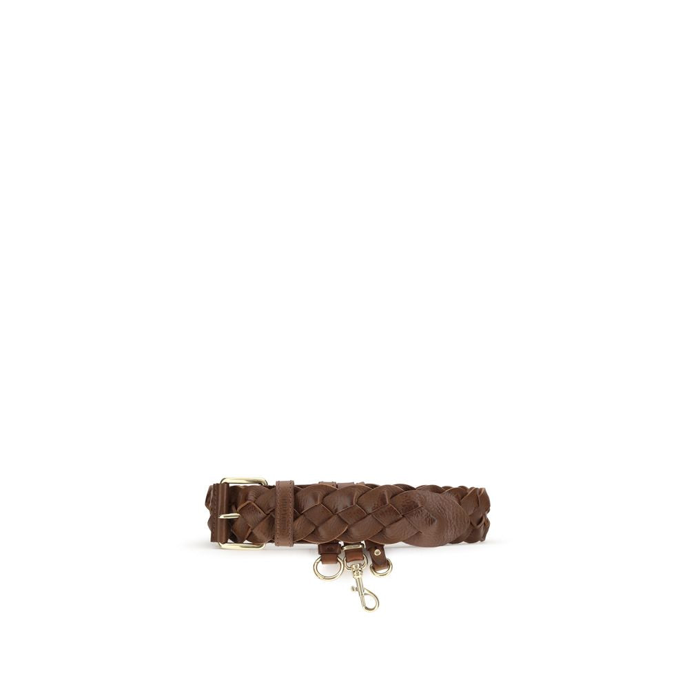 Miu Miu Brown Calf Leather Bos Taurus Belt