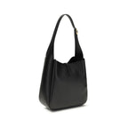 Saint Laurent Black Calf Leather Bos Taurus Shoulder Bag
