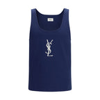 Saint Laurent Blue Cotton Top