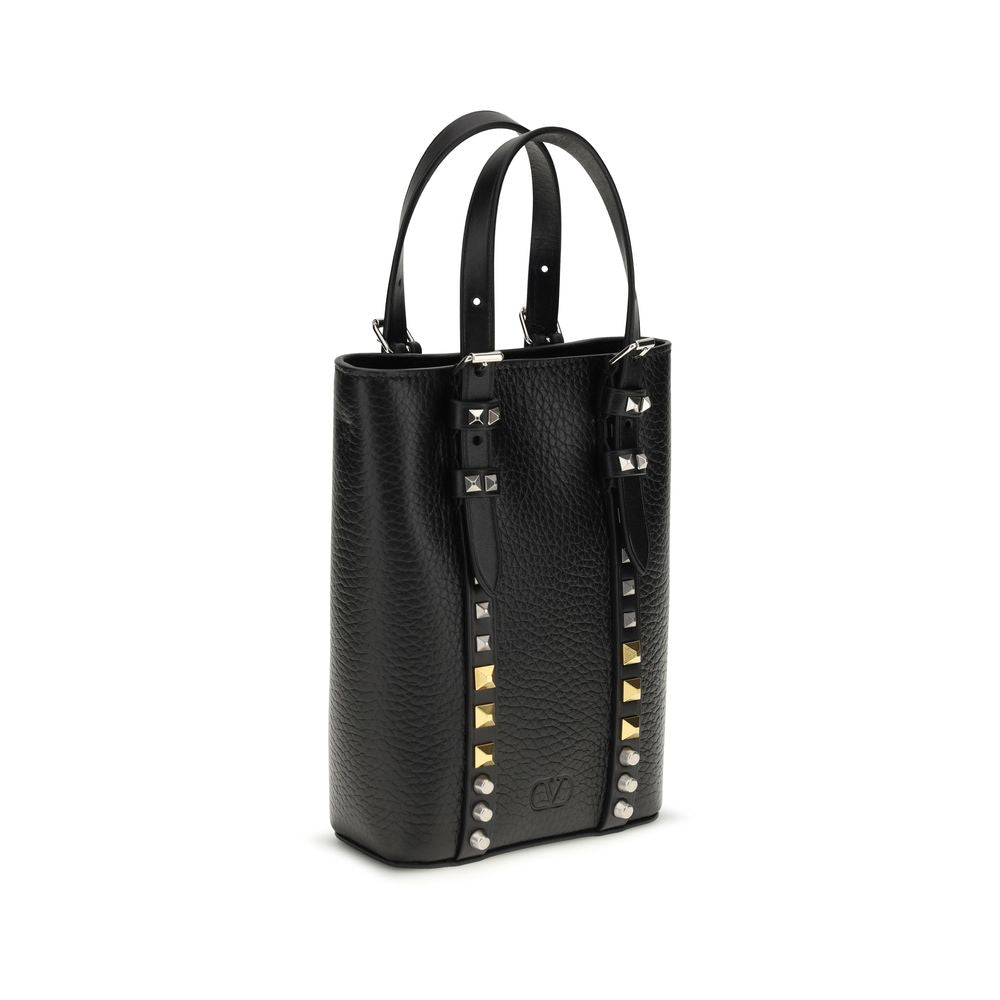 Valentino Garavani Black Calf Leather Bos Taurus Other Accessories