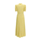 Alessandra Rich Bicolor Silk Casual Dress