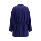 Fendi Blue Cotton Parka