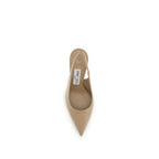Jimmy Choo Beige Calf Leather Bos Taurus High Heel Pumps