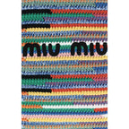 Miu Miu Multicolor Cotton Shoulder Bag