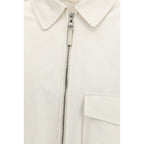 Brunello Cucinelli White Cotton Denim Jacket