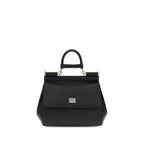 Dolce & Gabbana Black Calf Leather Bos Taurus Shoulder Bag