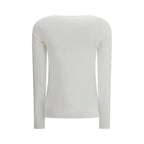 Wolford White Modal Long Sleeve T-Shirt
