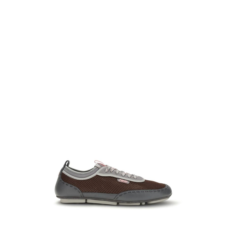 Fendi Multicolor Calf Leather Bos Taurus Athletic Sneakers