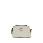 Gucci White Calf Leather Bos Taurus Shoulder Bag