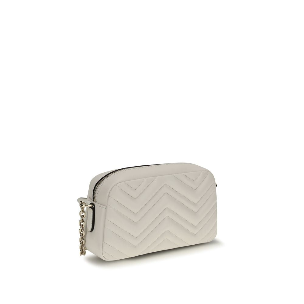 Gucci White Calf Leather Bos Taurus Shoulder Bag