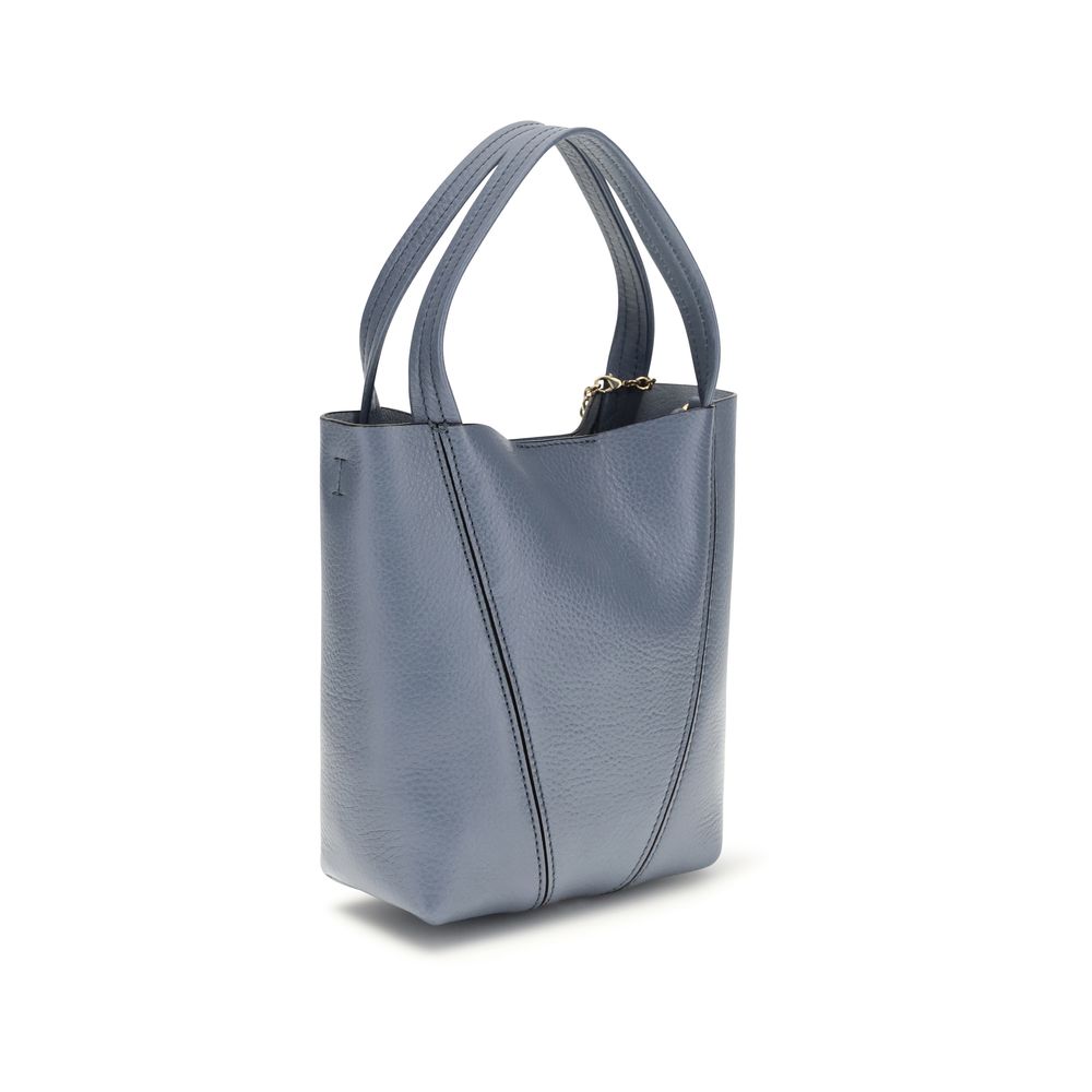 Chloé Blue Calf Leather Bos Taurus Shoulder Bag