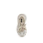 Dolce & Gabbana Beige Calf Leather Bos Taurus Low Top Sneakers