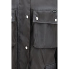Prada Gray Recycled Polyamide Shell Jacket