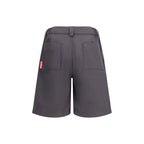 GR10K Gray Cotton Bermuda Shorts