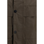 Stone Island Brown Polyester Rain Coat