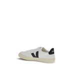 Veja White Calf Leather Bos Taurus Low Top Sneakers