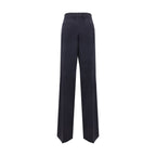 Prada Blue Wool Casual Pants