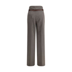 Prada Gray Wool Casual Pants