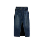 Desigual Blue Cotton Long Skirt