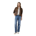 Street One Brown Polyester Bomber