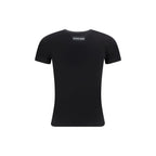 Marine Serre Black Cotton T-Shirt