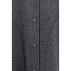 Max Mara Gray Nylon Coat