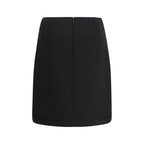 Max Mara Black Polyester Mini Skirt