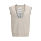 Extreme Cashmere Beige Cashmere Sleeveles Sweater