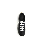 Alexander McQueen Black Calf Leather Bos Taurus Low Top Sneakers