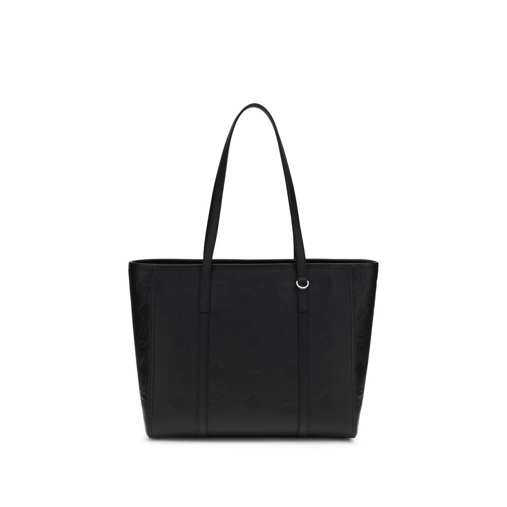 MCM Black Calf Leather Bos Taurus Shoulder Bag