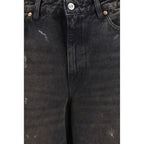 Our Legacy Black Cotton Relaxed Fit Jeans